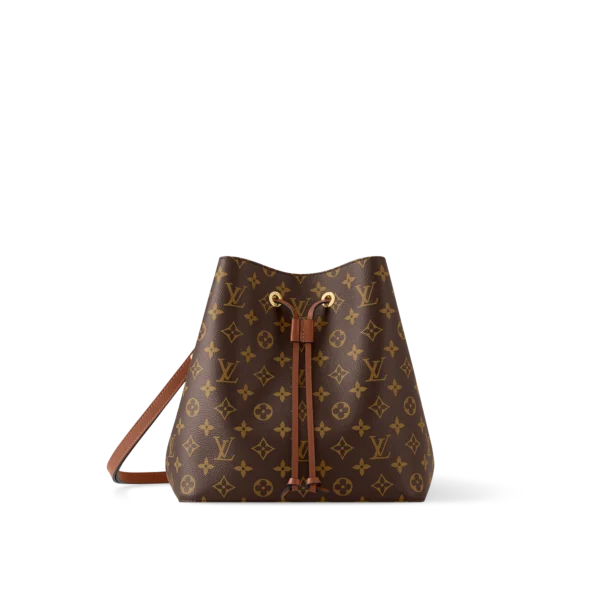 Louis Vuitton Luxury Monogram Canvas And Leather Handbag Neonoe Caramel, Designer Handbags, Womens Purse, luxury bags
