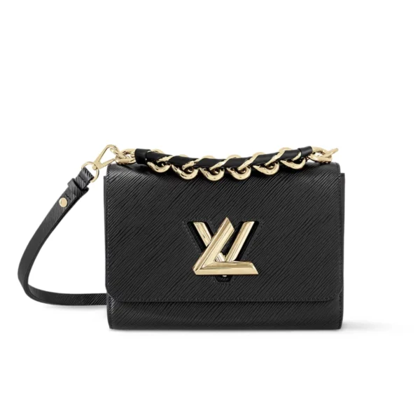 Anh-thumbnail-6-1-1-03927b1ce4d1.webp Louis Vuitton Twist Mm Cowhide Leather Handbag Black 23Cm, Designer Handbags, Womens Purse, luxury bags