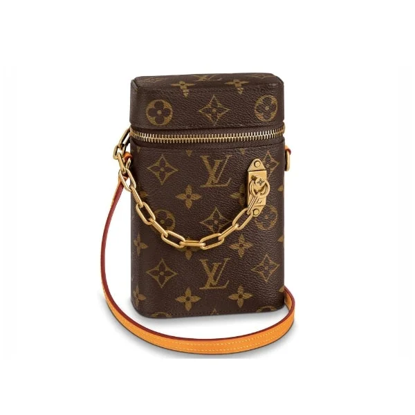Louis Vuitton Phone Box Monogram Legacy Brown 18Cm M44914, Designer Handbags, Womens Purse, luxury bags