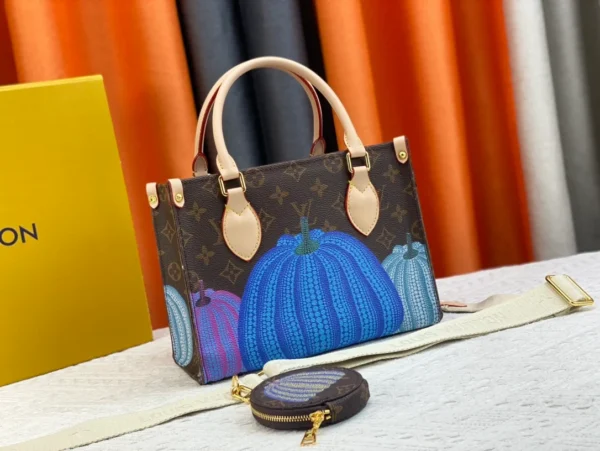 Louis Vuitton X Yayoi Kusam Onthego 25Cm M46466, Designer Handbags, Womens Purse, luxury bags