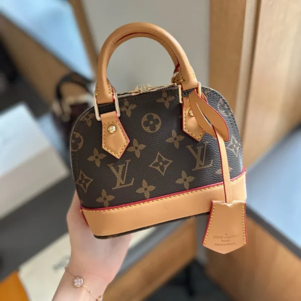 CNBB1-6-2-fb0ee05bb420.webp Louis Vuitton Alma Nano Bag Monogram Brown 18Cm M82717, Designer Handbags, Womens Purse, luxury bags