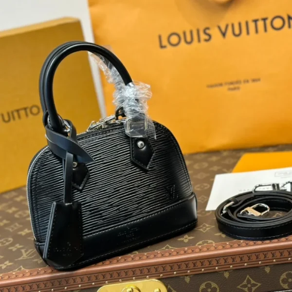 CNBB1-7-2-26dbf8bc9bd2.webp Louis Vuitton Nano Alma Bag Black 18Cm M81945, Designer Handbags, Womens Purse, luxury bags