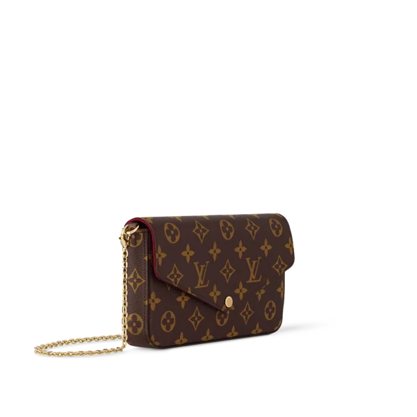 Louis Vuitton Flicie Pochette Lv Monogram Chain Bag Monogram 61276 21cm/8.3in, Designer Handbags, Womens Purse, luxury bags