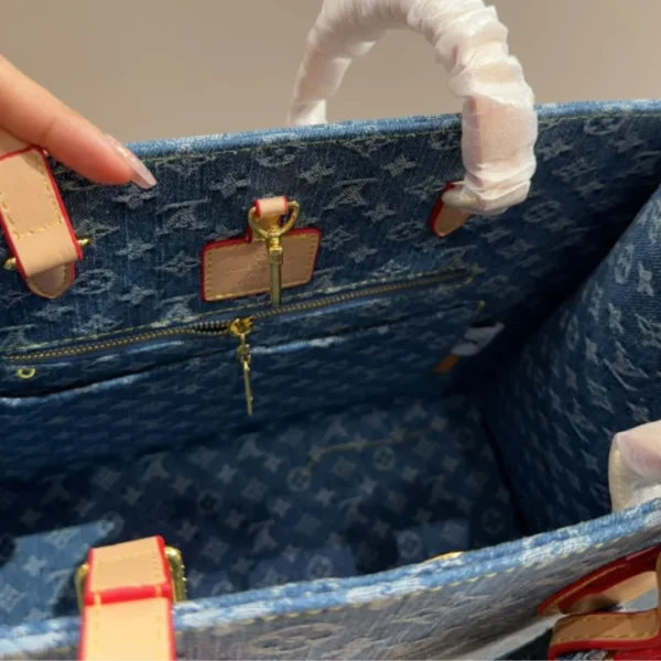 GCSS1-45-1-9df281a1fced.webp Louis Vuitton New Lv Remix Onthego Mm Denim Blue 35Cm M46871, Designer Handbags, Womens Purse, luxury bags