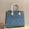 GCSS2-40-1-7d6ff2af643e.webp Louis Vuitton New Lv Remix Onthego Mm Denim Blue 35Cm M46871, Designer Handbags, Womens Purse, luxury bags