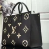 GJypE8G-446e43545650.webp Louis Vuitton Onthego MM Bicolor Monogram ‘Black Beige’ M45495 35cm, Designer Handbags, Womens Purse, luxury bags