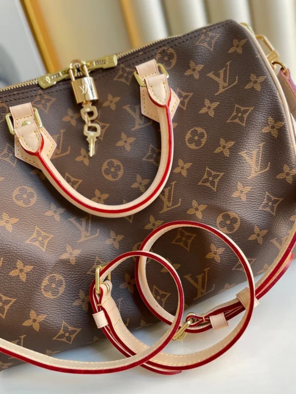 H_e4164b3a-3431-4a38-9f6a-ba44531330d6-7e6228971b25.webp Louis Vuitton Speedy Bandouliere 30 Monogram Canvas ‘Beige’ 30cm M46980, Designer Handbags, Womens Purse, luxury bags