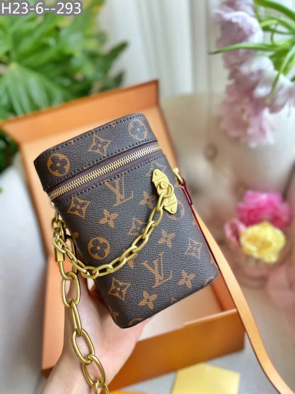 Louis Vuitton Phone Box Monogram Legacy Brown 18Cm M44914, Designer Handbags, Womens Purse, luxury bags