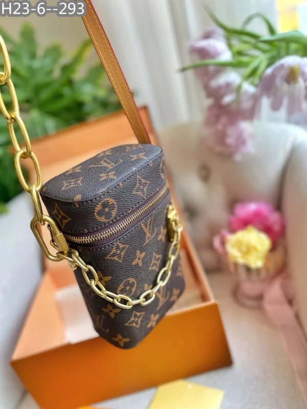 Louis Vuitton Phone Box Monogram Legacy Brown 18Cm M44914, Designer Handbags, Womens Purse, luxury bags