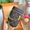 Louis Vuitton Phone Box Monogram Legacy Brown 18Cm M44914, Designer Handbags, Womens Purse, luxury bags