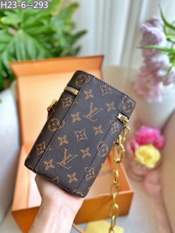 Louis Vuitton Phone Box Monogram Legacy Brown 18Cm M44914, Designer Handbags, Womens Purse, luxury bags