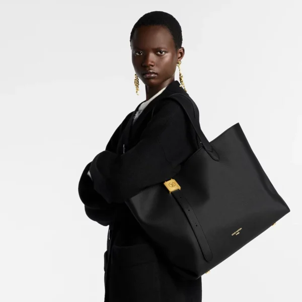 Louis Vuitton LV Low Key Cabas MM Black M25341 47cm/ 18.5in, Designer Handbags, Womens Purse, luxury bags