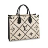 LV-2025-05-16T160311.185-aedbc0787bc3.webp Louis Vuitton Onthego MM Tote Monogram Cream Beige Black 35cm, Designer Handbags, Womens Purse, luxury bags