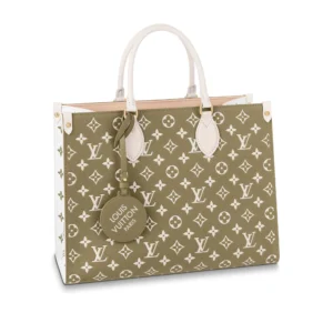 LV-2025-05-16T160645.019-83e5f82a636f.webp Louis Vuitton Onthego MM Tote Monogram Empreinte ‘Kaki Beige’ 35cm, Designer Handbags, Womens Purse, luxury bags