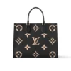 LV-2025-05-16T162328.890-e75d8609f5b5.webp Louis Vuitton Onthego MM Bicolor Monogram ‘Black Beige’ M45495 35cm, Designer Handbags, Womens Purse, luxury bags