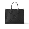 LV-2025-05-16T162626.305-1-52578b864505.webp Louis Vuitton Onthego MM Bicolor Monogram Empreinte Leather Black M45595 35cm, Designer Handbags, Womens Purse, luxury bags