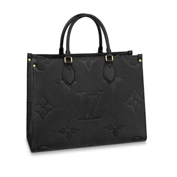 LV-2025-05-16T163011.664-cecc0736ec52.webp Louis Vuitton Onthego MM Bicolor Monogram Empreinte Leather Black M45595 35cm, Designer Handbags, Womens Purse, luxury bags