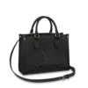 Louis Vuitton Onthego PM Monogram Empreinte Handbag Black 25cm M45653, Designer Handbags, Womens Purse, luxury bags