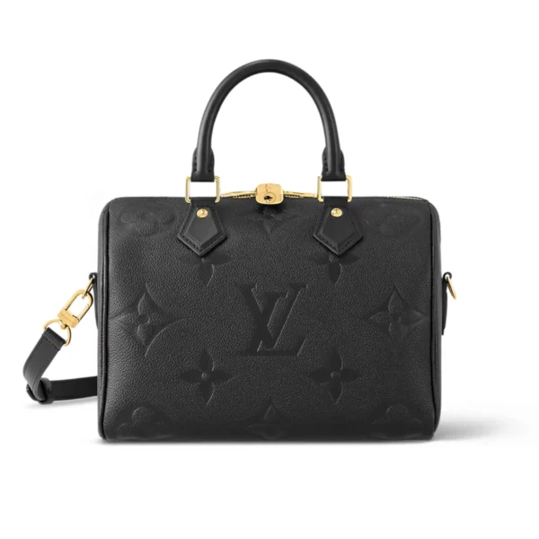LV-2025-05-17T120023.995-1845eed80804.webp Louis Vuitton Speedy Bandoulire 25 Monogram Empreinte Tourterelle Black 25cm M59273, Designer Handbags, Womens Purse, luxury bags