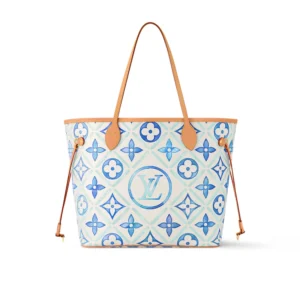 Louis Vuitton LV Digital Exclusive Neverfull MM Tote Bag Lagoon Blue 31cm M11263, Designer Handbags, Womens Purse, luxury bags