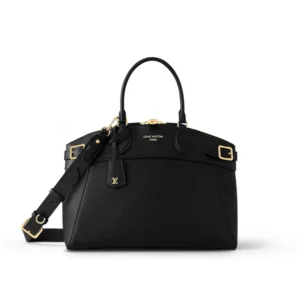 Louis Vuitton Lock It Vendme Mm High End Leather Black 36cm M22914, Designer Handbags, Womens Purse, luxury bags