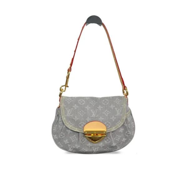 Louis Vuitton Monogram Denim Sunset Shoulder Bag 27cm/ 10.6in, Designer Handbags, Womens Purse, luxury bags