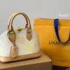 LV1-2-2-2346de92eab5.webp Louis Vuitton Alma Bb Damier Canvas Peach 23Cm N40516, Designer Handbags, Womens Purse, luxury bags