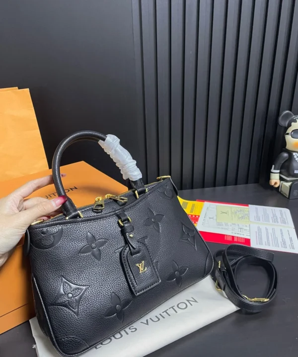 LV1-2-9af77f4ef516.webp Louis Vuitton Trianon Pm Monogram Empreinte Black 28Cm M46488, Designer Handbags, Womens Purse, luxury bags