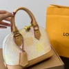 LV3-1-2-e9230f06b952.webp Louis Vuitton Alma Bb Damier Canvas Peach 23Cm N40516, Designer Handbags, Womens Purse, luxury bags