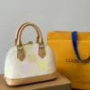 LV5-1-2-8864ba3e25f3.webp Louis Vuitton Alma Bb Damier Canvas Peach 23Cm N40516, Designer Handbags, Womens Purse, luxury bags