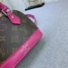Louis Vuitton Mini Alma Monogram Canvas Mix With Pink 18Cm M83206, Designer Handbags, Womens Purse, luxury bags
