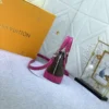 Louis Vuitton Mini Alma Monogram Canvas Mix With Pink 18Cm M83206, Designer Handbags, Womens Purse, luxury bags