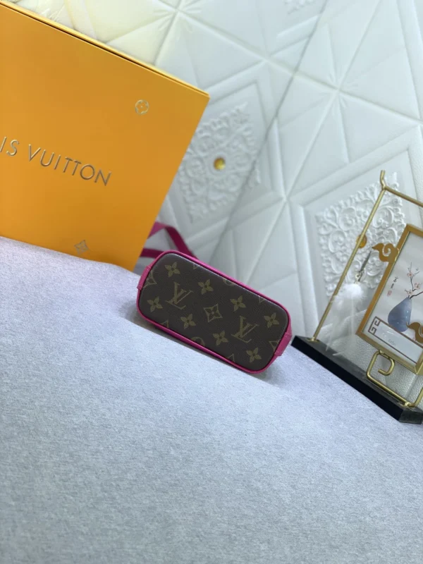 Louis Vuitton Mini Alma Monogram Canvas Mix With Pink 18Cm M83206, Designer Handbags, Womens Purse, luxury bags
