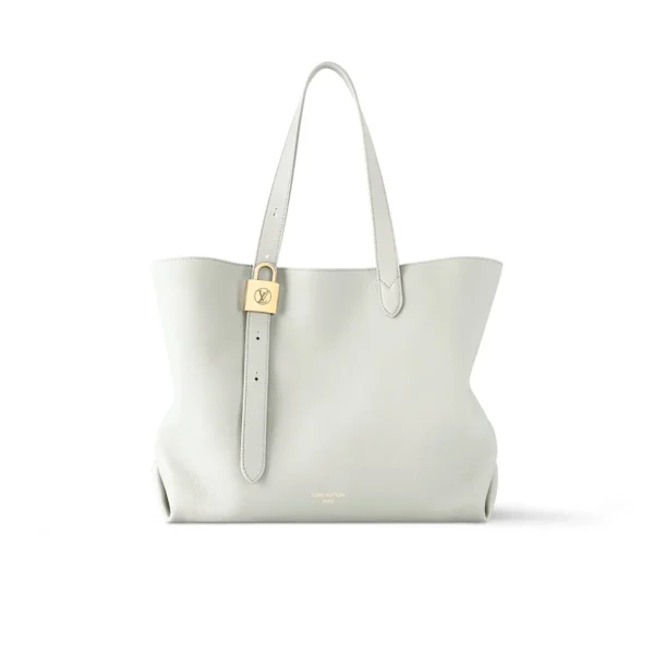 LVB-107-e9e9a31af527.webp Louis Vuitton Low Key Cabas Mm Grained Calfskin White 47cm/ 18.5in, Designer Handbags, Womens Purse, luxury bags