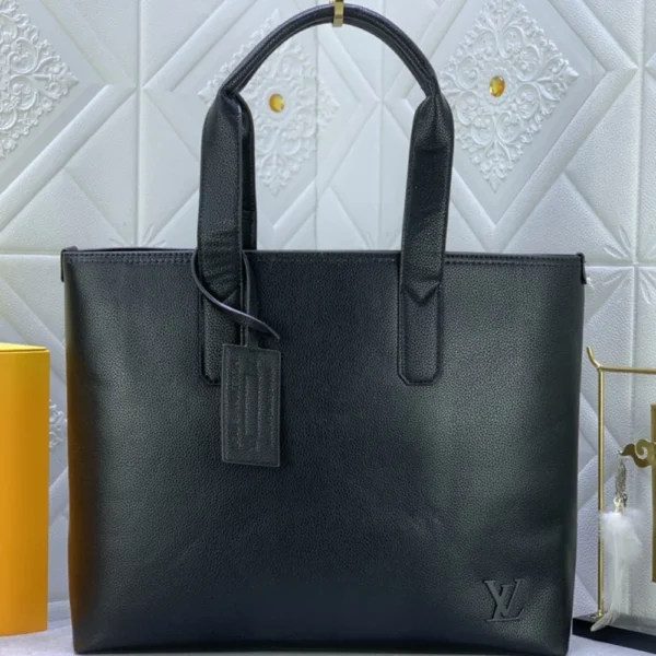 LVB-15-eac046d938d8.webp Louis Vuitton Pilot Tote Cowhide Leather Black 40Cm M24771, Designer Handbags, Womens Purse, luxury bags
