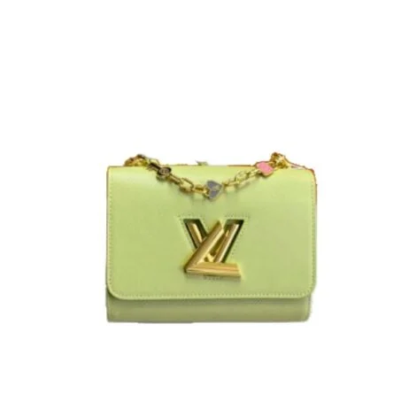 Louis Vuitton Twist Mm Bags Epi Leather Lock Chain Green 23Cm, Designer Handbags, Womens Purse, luxury bags