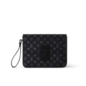 LVB01-52-35f5f6f9c63e.webp Louis Vuitton S Lock A4 Pouch Black 28Cm, Designer Handbags, Womens Purse, luxury bags