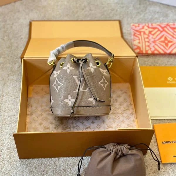 LVB03-57-252313dab532.webp Louis Vuitton Nano No Bag Monogram Beige 16Cm M46291, Designer Handbags, Womens Purse, luxury bags