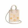 Louis Vuitton Petit Sac Plat Monogram White 17Cm, Designer Handbags, Womens Purse, luxury bags