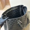 Louis Vuitton Monogram Eclipse Grand Sac Tote Black 33Cm, Designer Handbags, Womens Purse, luxury bags