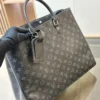 Louis Vuitton Monogram Eclipse Grand Sac Tote Black 33Cm, Designer Handbags, Womens Purse, luxury bags