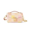 LVB1-4-1-1-b3a4f1580523.webp Louis Vuitton Pochette M Tis East West Damier Canvas Peach 21Cm N40749, Designer Handbags, Womens Purse, luxury bags