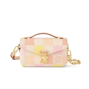 LVB1-4-1-1-b3a4f1580523.webp Louis Vuitton Pochette M Tis East West Damier Canvas Peach 21Cm N40749, Designer Handbags, Womens Purse, luxury bags