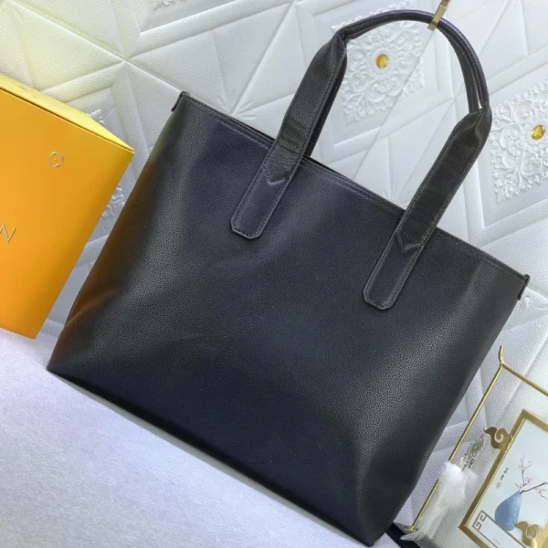 LVB2-9-99fab67e7f4e.webp Louis Vuitton Pilot Tote Cowhide Leather Black 40Cm M24771, Designer Handbags, Womens Purse, luxury bags