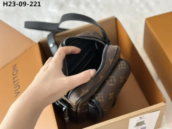 LVB309-7681a5e5d996.webp Louis Vuitton Christopher Wearable Wallet Monogram Brown 18Cm M69404, Designer Handbags, Womens Purse, luxury bags