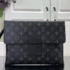 LVB64-3-322c98e17922.webp Louis Vuitton S Lock A4 Pouch Black 28Cm, Designer Handbags, Womens Purse, luxury bags