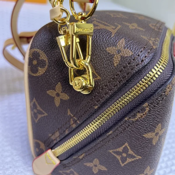LVB7-5-1-9134ace57606.webp Louis Vuitton Just In Case Monogram Canvas Leather Brown 13Cm M47096, Designer Handbags, Womens Purse, luxury bags
