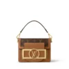 Louis Vuitton Mini Dauphine Lock Xl Brown 20Cm M46537, Designer Handbags, Womens Purse, luxury bags