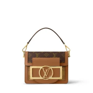 Louis Vuitton Mini Dauphine Lock Xl Brown 20Cm M46537, Designer Handbags, Womens Purse, luxury bags