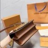 Louis Vuitton Mini Dauphine Lock Xl Brown 20Cm M46537, Designer Handbags, Womens Purse, luxury bags